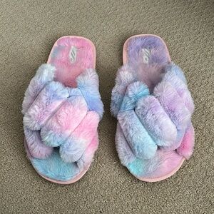 Pastel Fuzzy Slippers